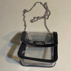 Elegant Black Transparent Crossbody Bag